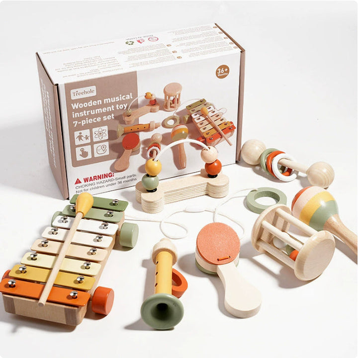 The Perfect Introduction to Early Education: Baby Rattle Early Education Wooden Toys