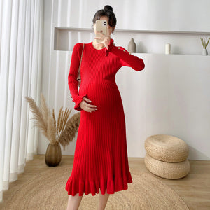 Discover Comfort and Style with Our New Maternity Sweater Knitted Dress